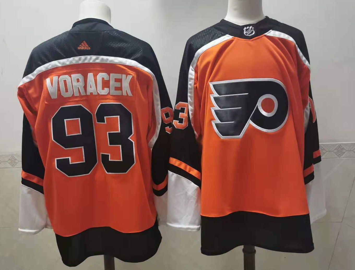 Men Philadelphia Flyers #93 Voracek orange Adidas Fashion NHL Jersey